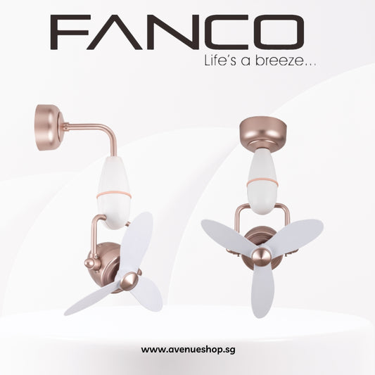 Fanco Tristar Nano 16 Inch DC Motor Corner Fan with Remote Control