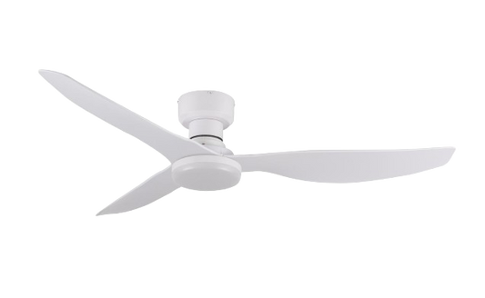 FANCO CO-FAN Hugger 48 Inch Low Profile DC Motor 3 Blade Ceiling Fan with Remote Control and 3 Tone LED Light Kit