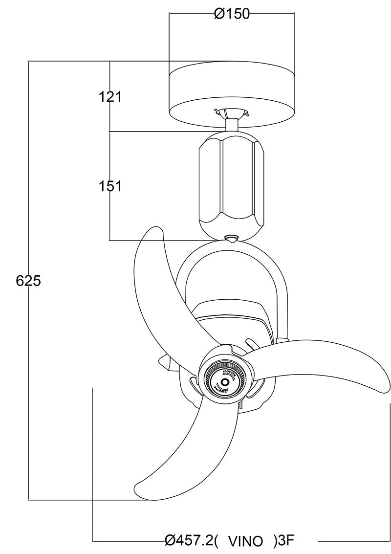 Fanco VINO 18 Inch DC Motor Corner Fan with Remote Control