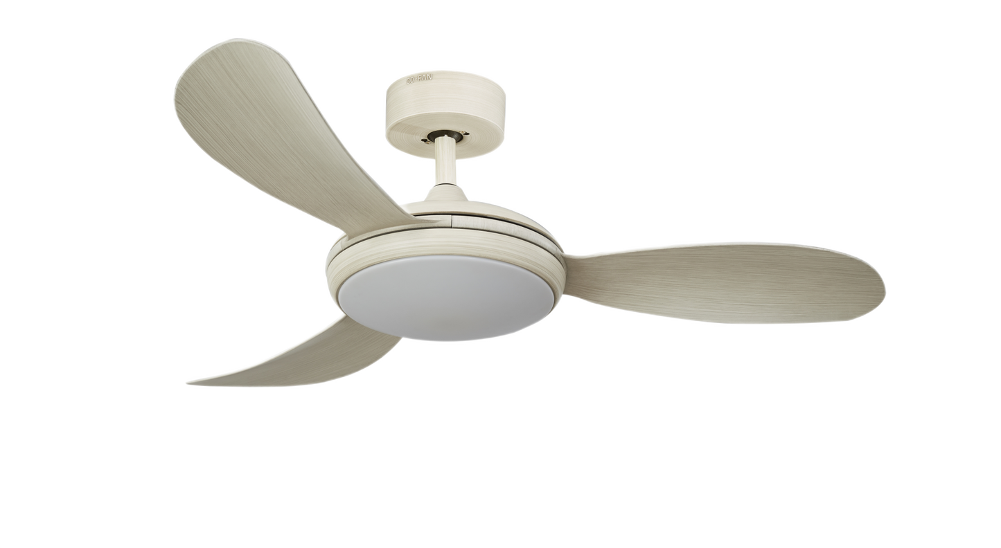 [36Watt LED Light] Fanco Co-Fan GIRASOL 3-Blades 46 Inch DC Motor Ceiling Fan with 3 Tone 36W LED Light Kit and Remote Control