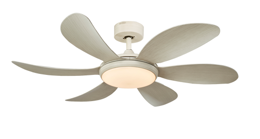[36Watt LED Light] Fanco Co-Fan GIRASOL 6-Blades 46 Inch DC Motor Ceiling Fan with 3 Tone 36W LED Light Kit and Remote Control