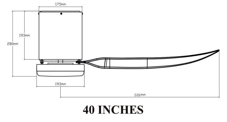 BESTAR VITO-3 Estilo 40 / 50 Inch DC Motor 3 Blade  WiFi SMART Ceiling Fan w Dimmable LED and Remote