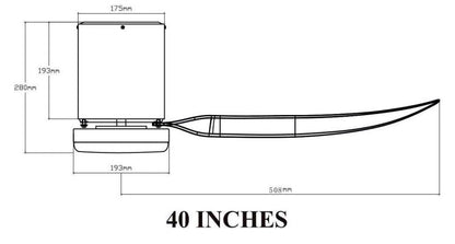 BESTAR VITO-3 Estilo 40 / 50 Inch DC Motor 3 Blade WiFi SMART Ceiling Fan Remote Control and NO Light Kit