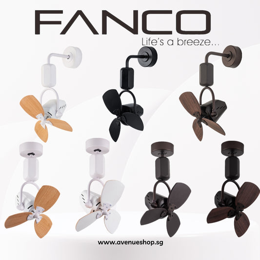 Fanco DONO 16 Inch DC Motor Corner Fan with Remote Control