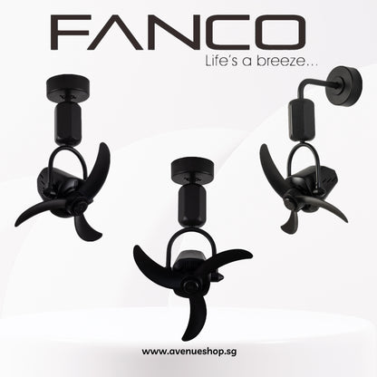 Fanco VINO 18 Inch DC Motor Corner Fan with Remote Control