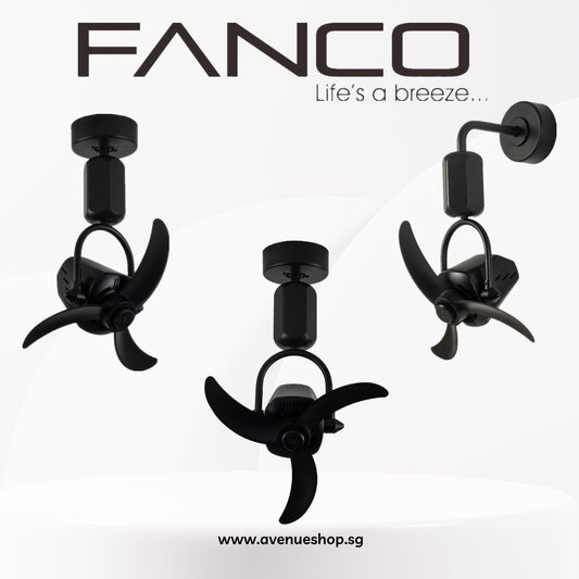 Fanco VINO 18 Inch DC Motor Corner Fan with Remote Control
