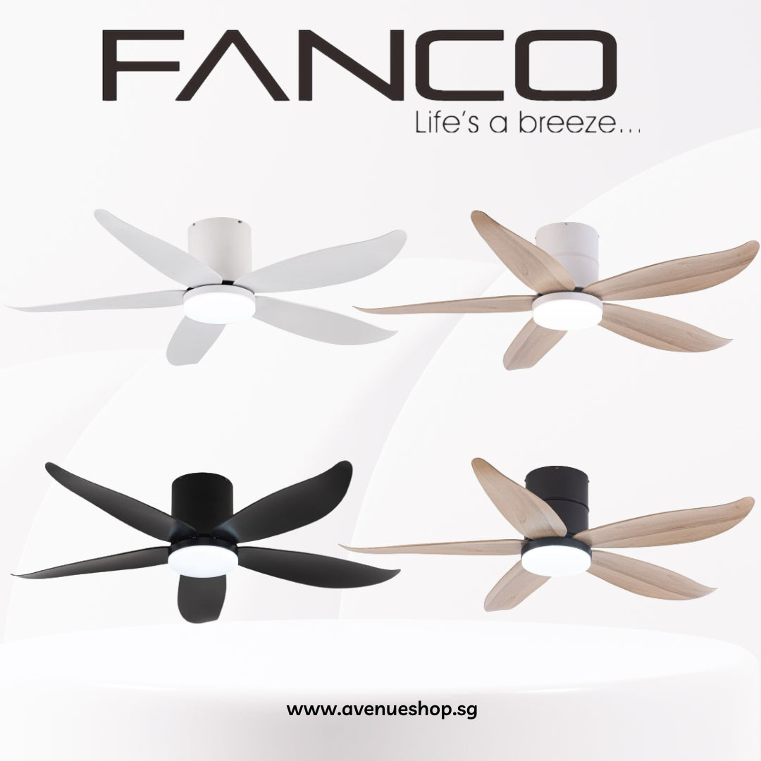 Fanco Co-Fan Rito-5 48 / 54 Inch DC Ceiling Fan 5 Blade 48/54 Inch LED n Remote Control