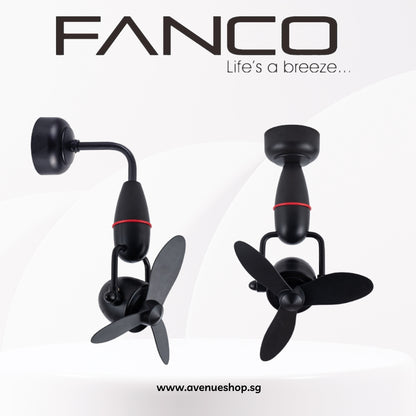 Fanco Tristar Nano 16 Inch DC Motor Corner Fan with Remote Control