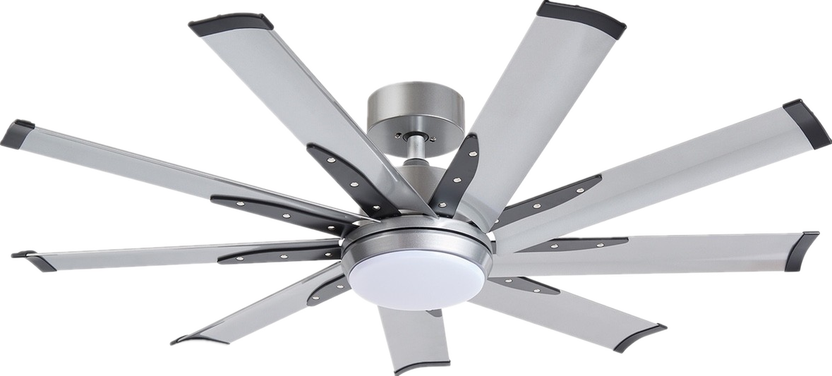FANCO E-Lite 48 / 52 / 60 / 72 Inch DC Motor Ceiling Fan with 3 Tone LED Light Kit and Remote Control