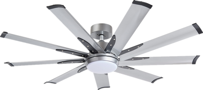 FANCO E-Lite 48 / 52 / 60 / 72 Inch DC Motor Ceiling Fan with 3 Tone LED Light Kit and Remote Control