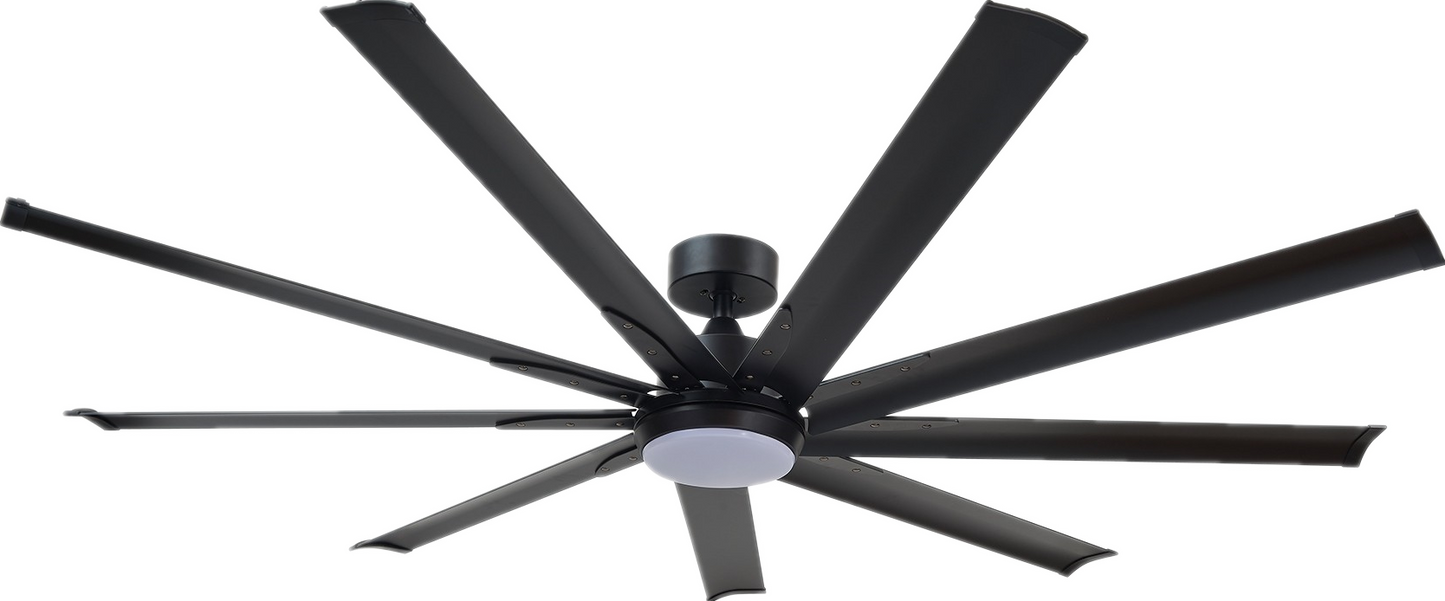 FANCO E-Lite 48 / 52 / 60 / 72 Inch DC Motor Ceiling Fan with 3 Tone LED Light Kit and Remote Control