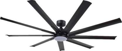 FANCO E-Lite 48 / 52 / 60 / 72 Inch DC Motor Ceiling Fan with 3 Tone LED Light Kit and Remote Control