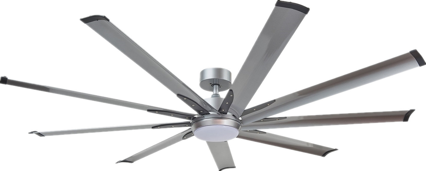 FANCO E-Lite 48 / 52 / 60 / 72 Inch DC Motor Ceiling Fan with 3 Tone LED Light Kit and Remote Control