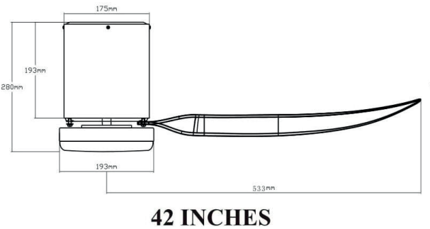 BESTAR VITO-5 Estilo  42 / 52 InchDC Motor 5Blade WiFi Smart Ceiling Fan and Remote