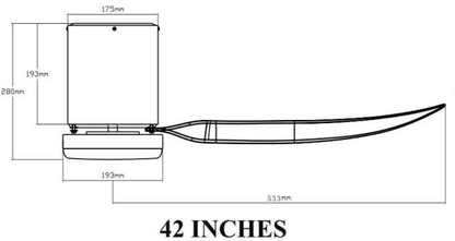 BESTAR VITO-5 Estilo  42 / 52 InchDC Motor 5Blade WiFi Smart Ceiling Fan and Remote